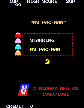 Ms. Pac-Man screen shot title